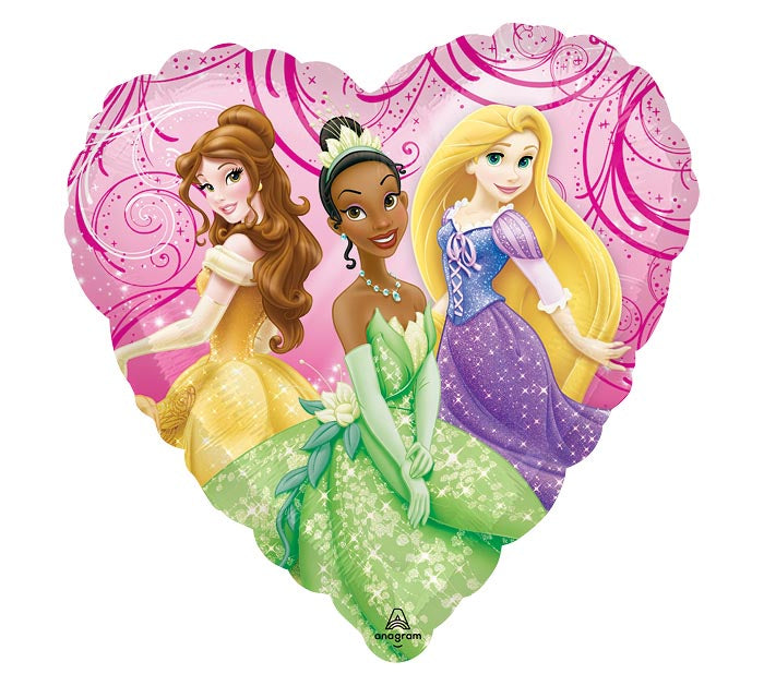 Disney Princess Heart Shaped Foil Balloon (Two Sided)