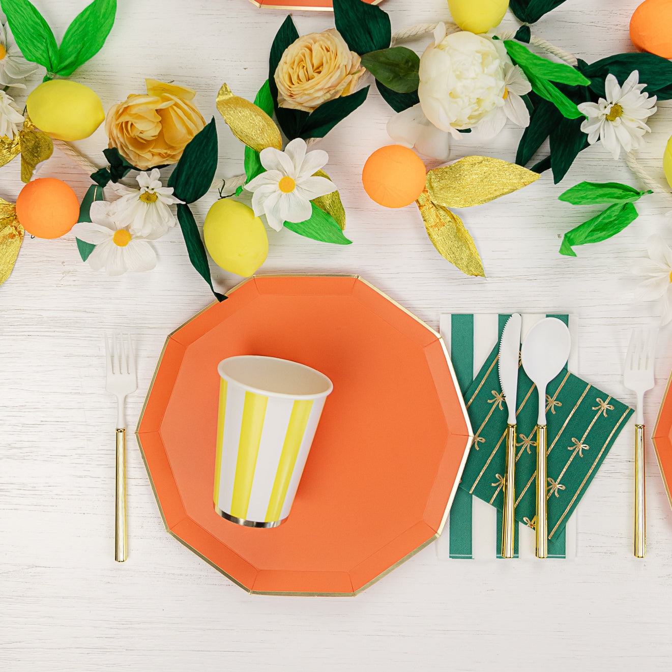 Sunkissed Orange Premium Dinner Plates