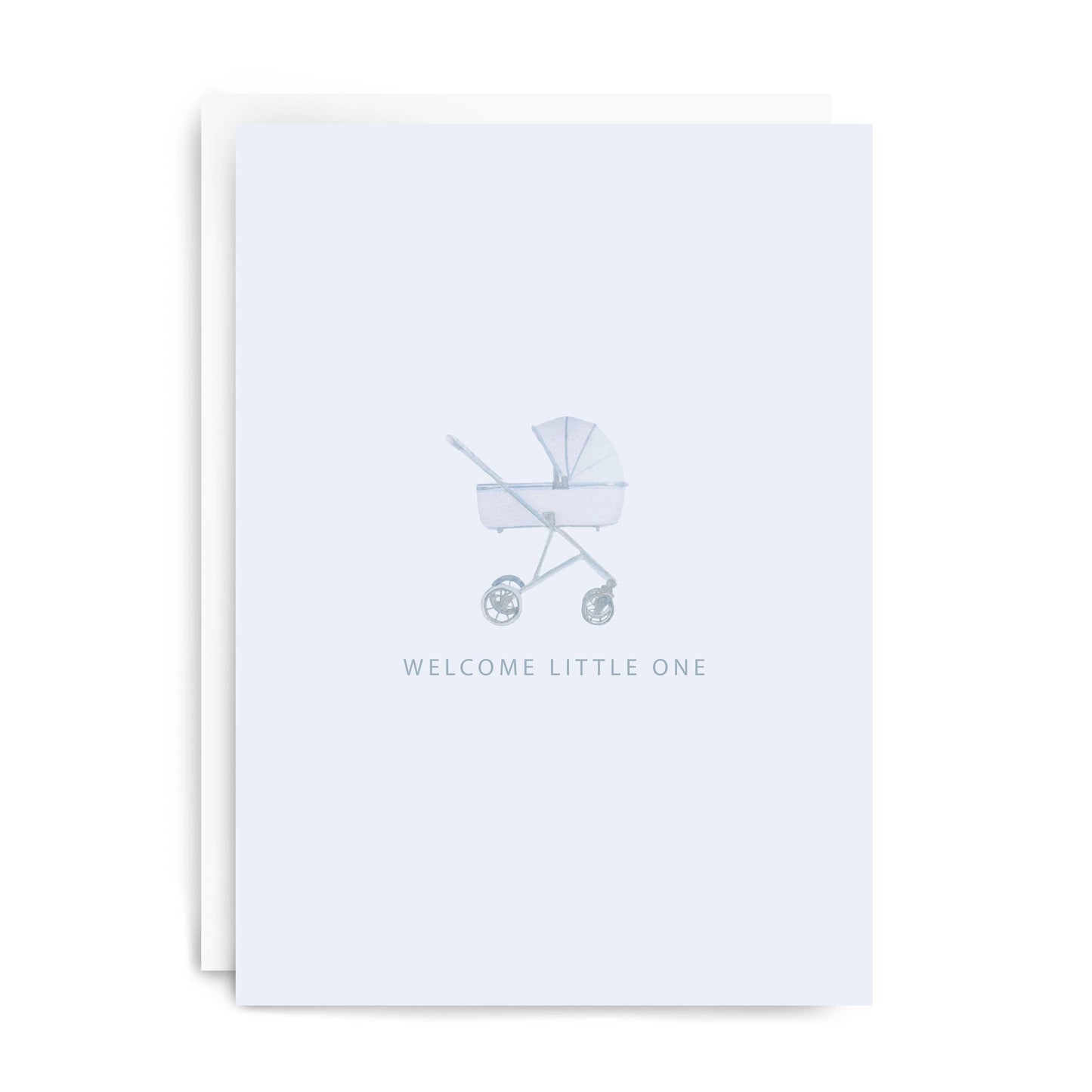 Blue "Welcome" Greeting Card