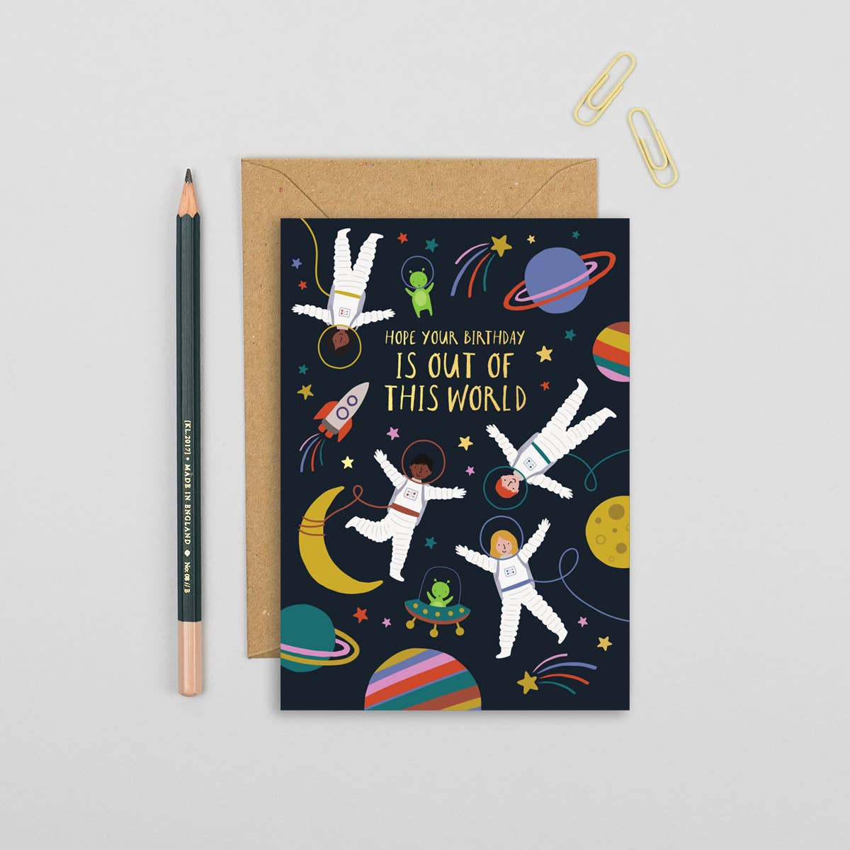 Space Birthday Card OODAZU Boutique Space Birthday Card OODAZU Boutique