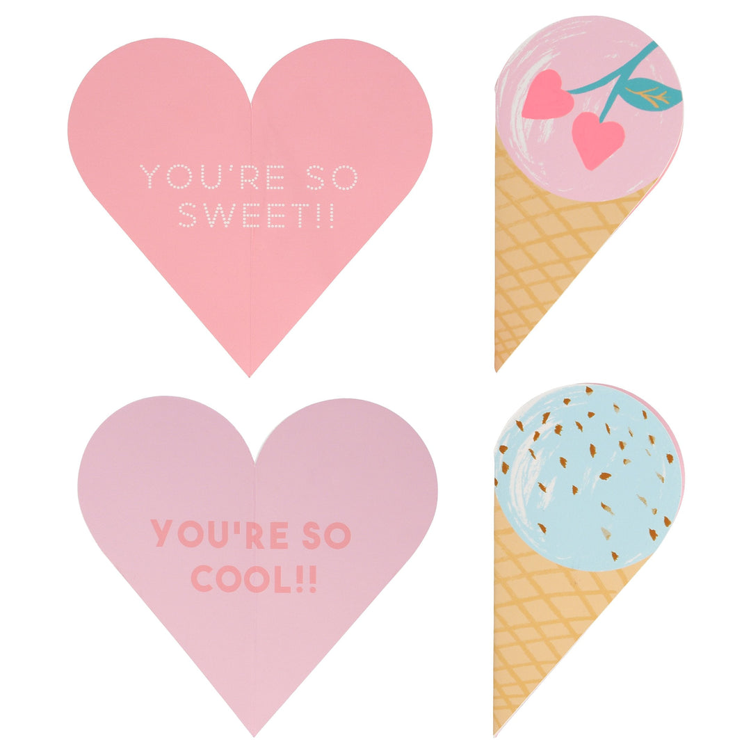Ice Cream Valentine Cards