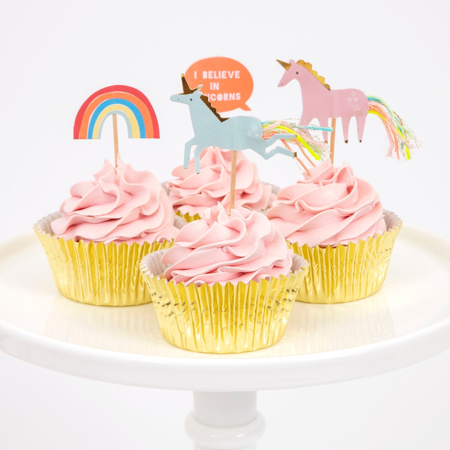I Believe in Unicorns Cupcake Toppers