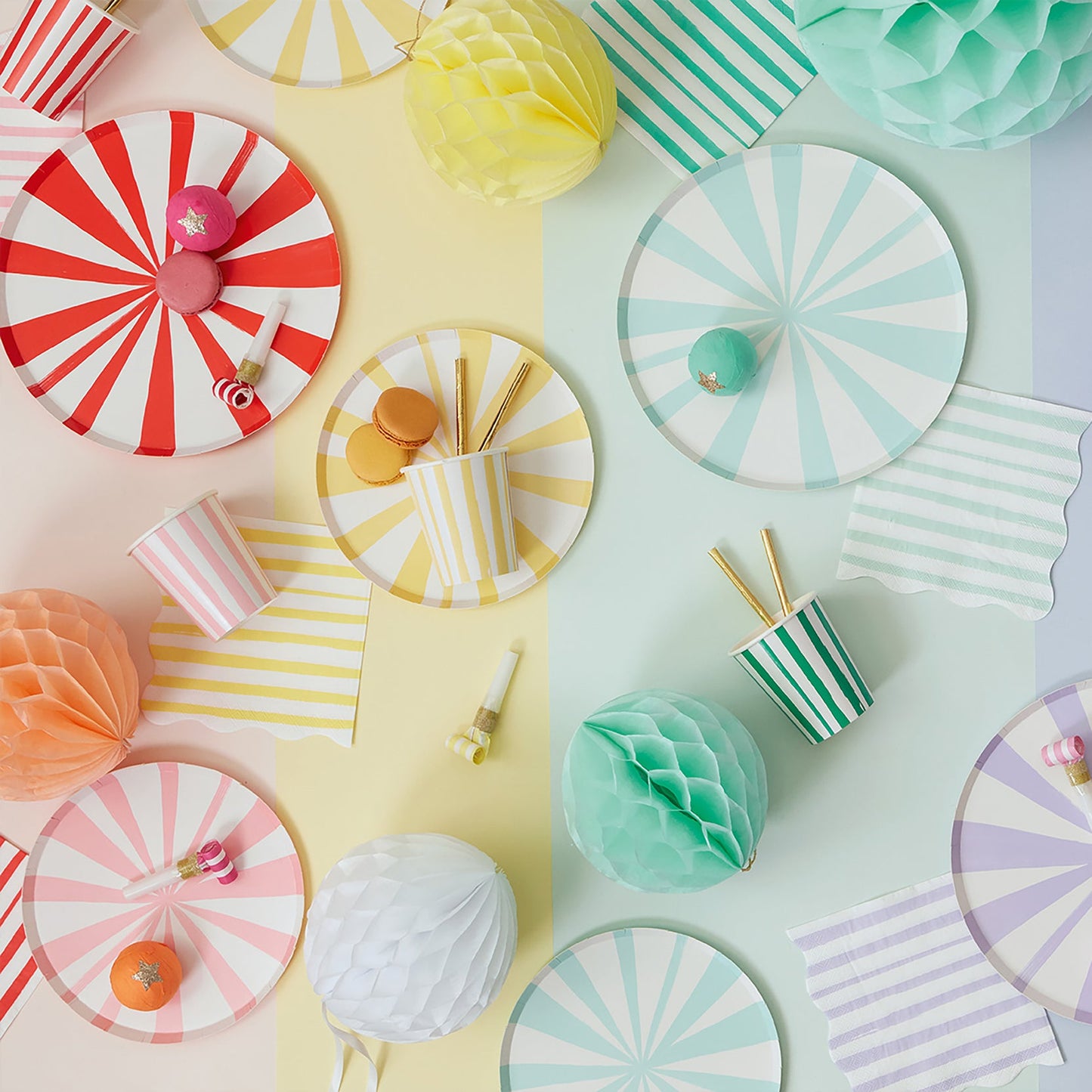 Mixed Striped Small Napkin