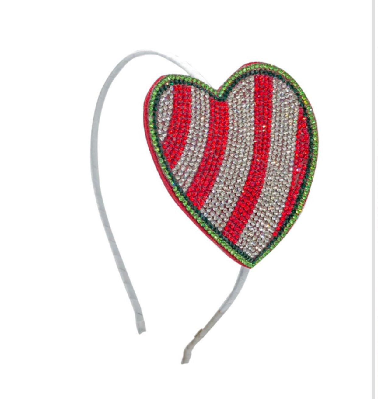 Christmas Heart Crystal Headband