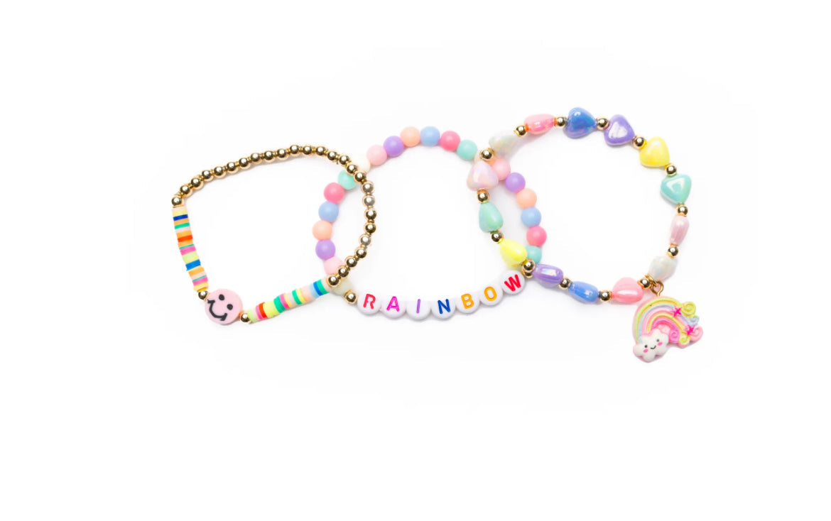 Rainbow Smiles Bracelet 3pc Set