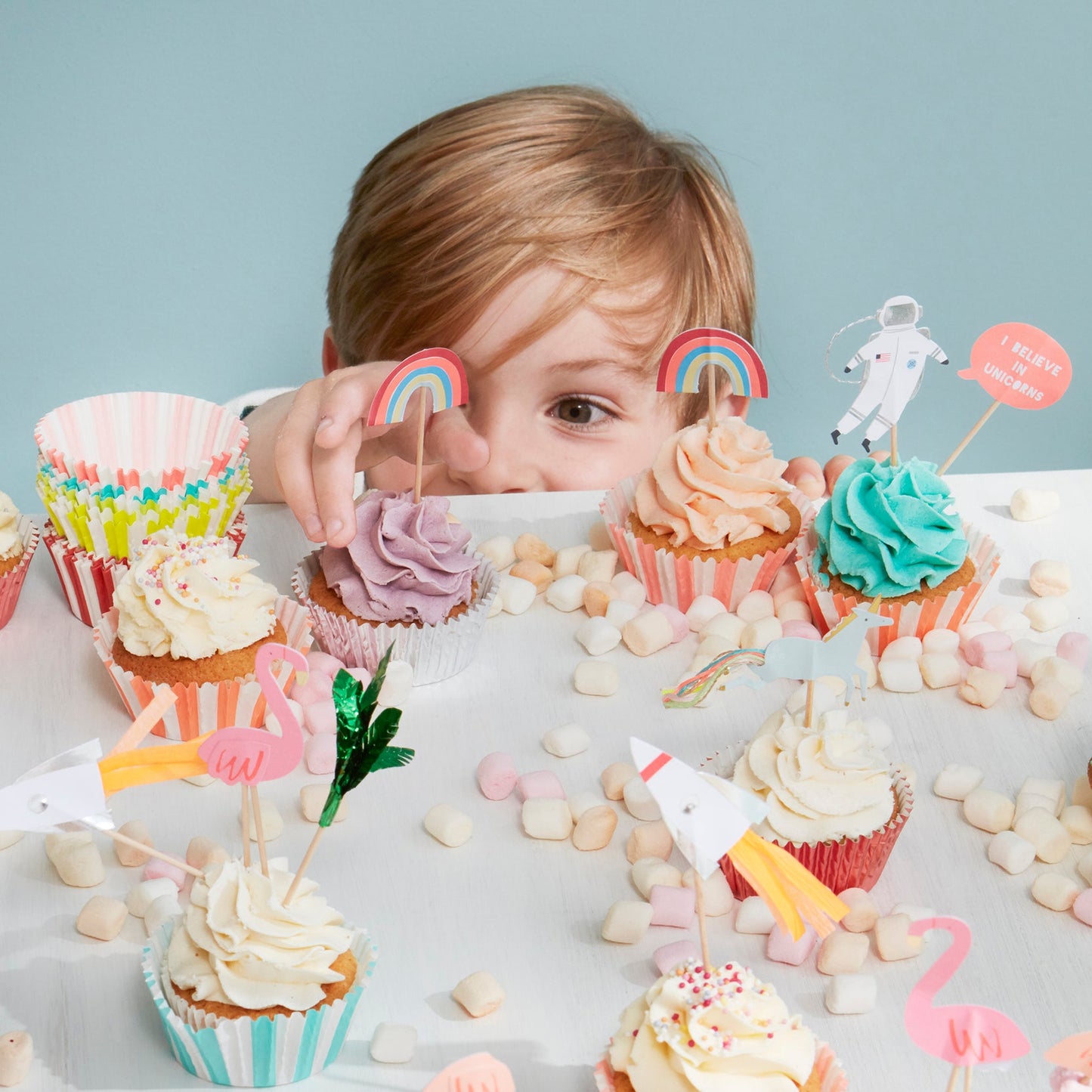 I Believe in Unicorns Cupcake Toppers