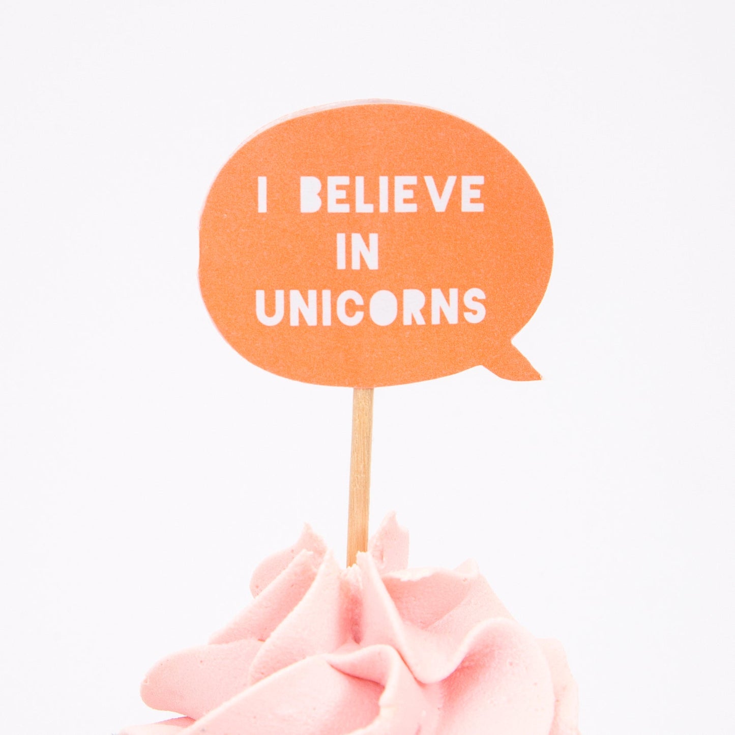 I Believe in Unicorns Cupcake Toppers