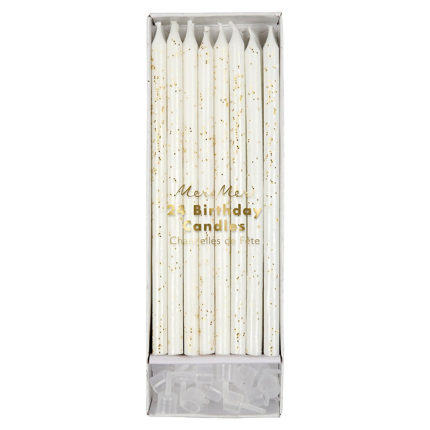 Gold Glitter Candles