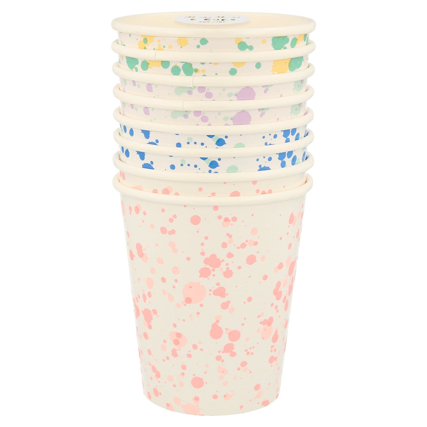 Rainbow Speckled Small Tumbler Cups