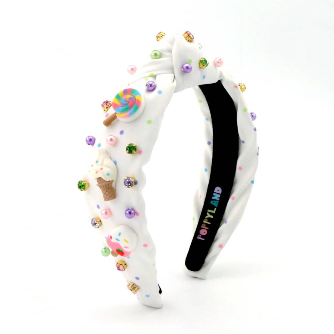 Lollipops And Ice Cream Knotted Headband