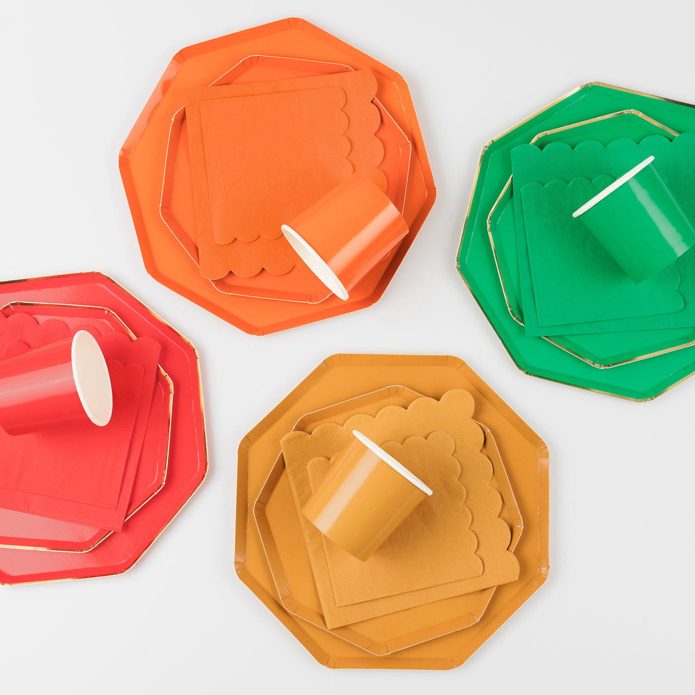 Pumpkin Orange Side Plates