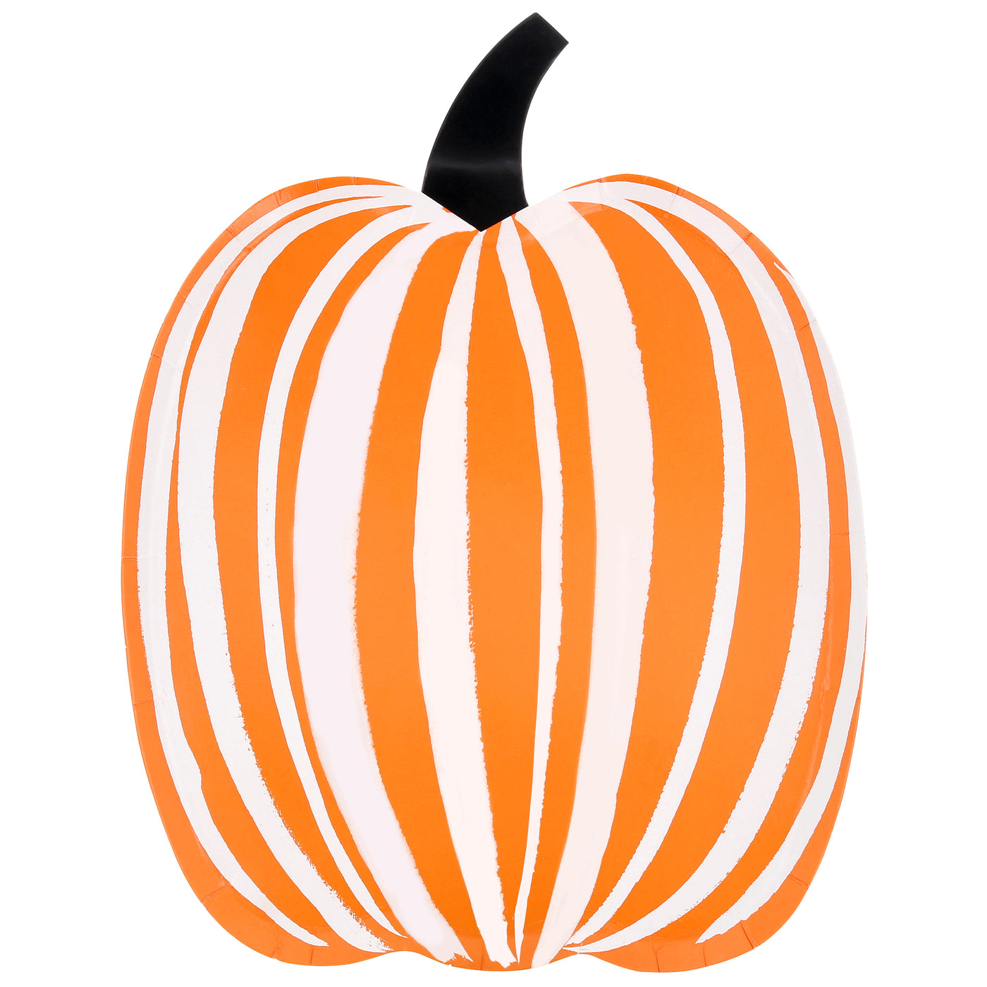 Stripe Pumpkin Plates