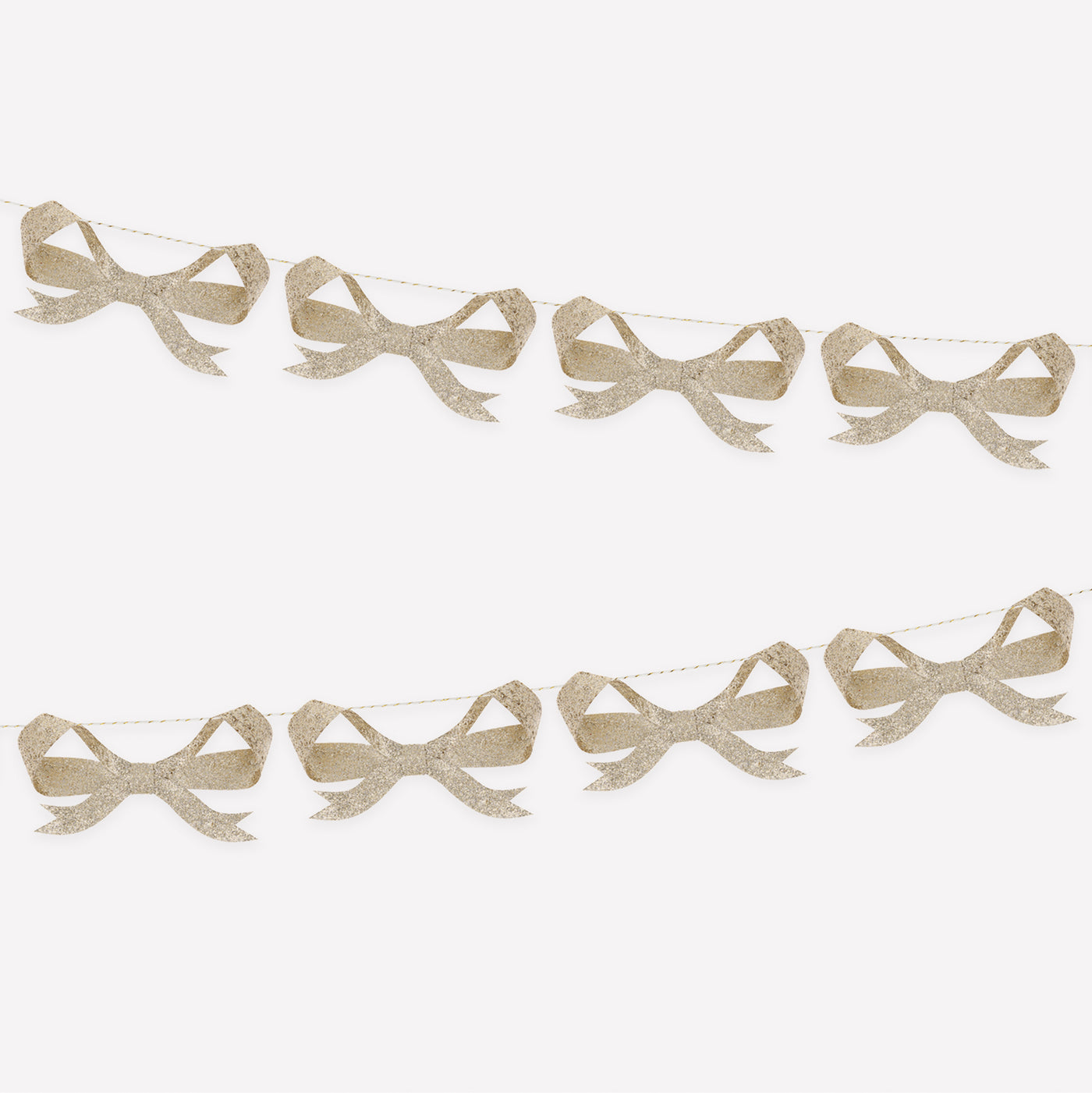 Glitter Bow Garland