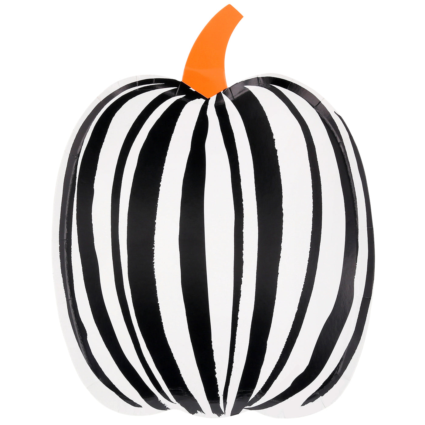 Stripe Pumpkin Plates
