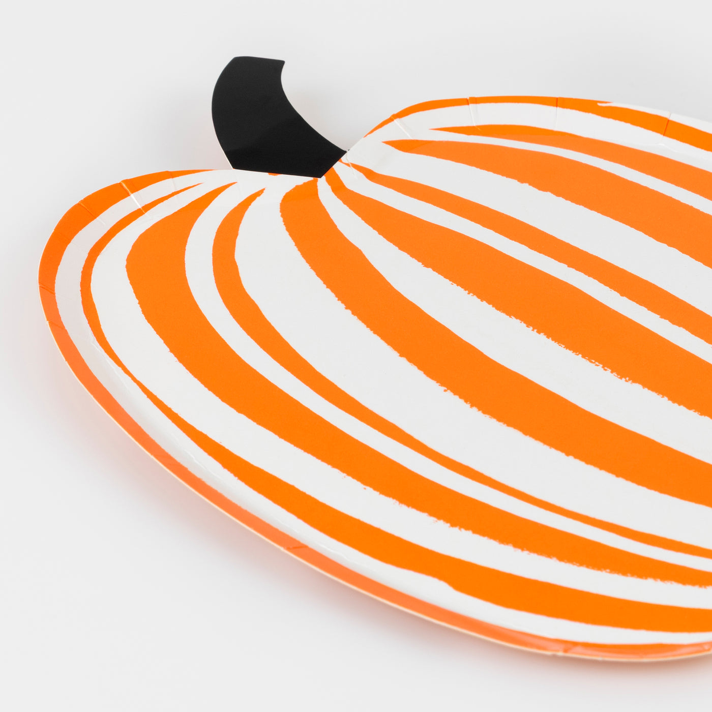 Stripe Pumpkin Plates