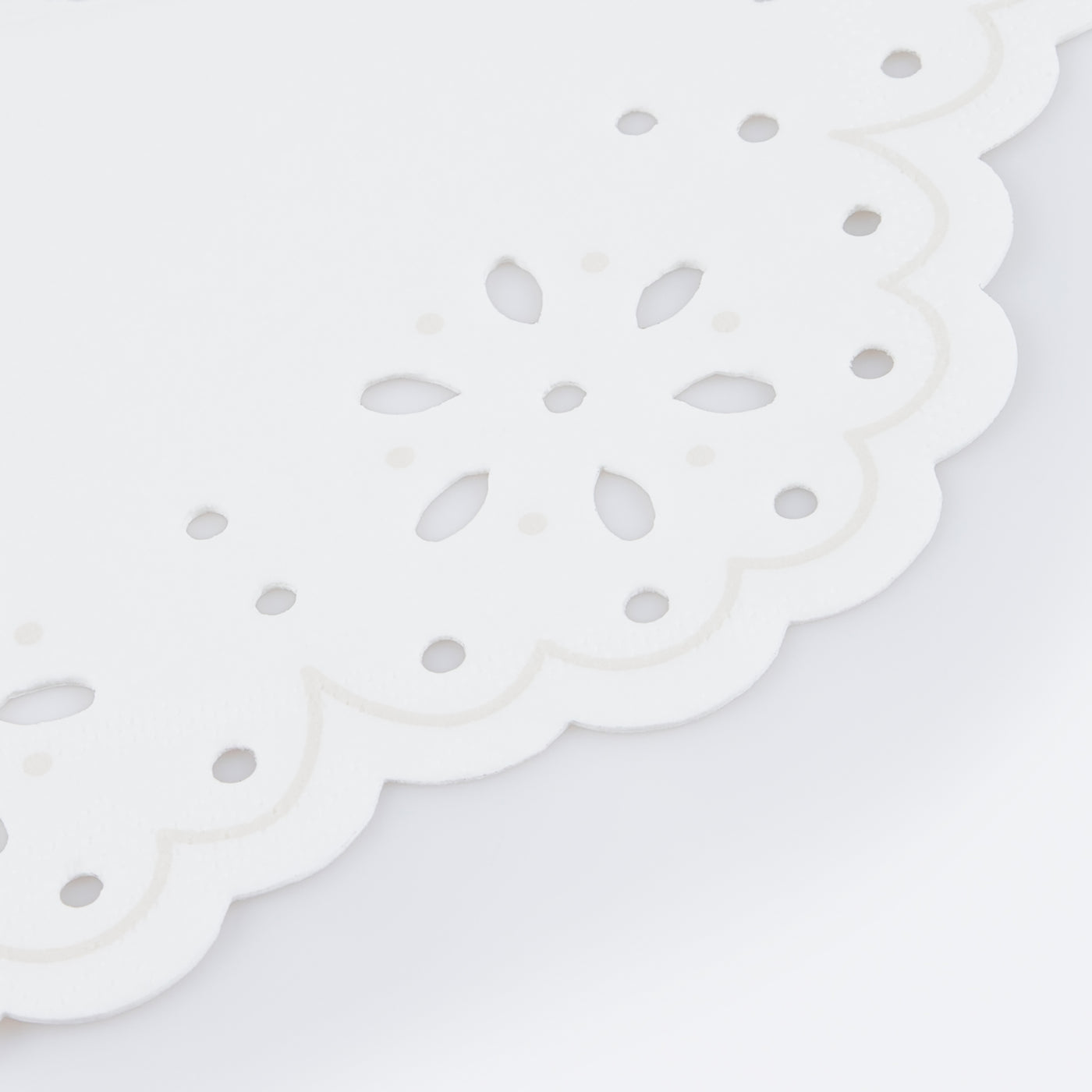 Broderie Anglaise Lace White Small Napkins