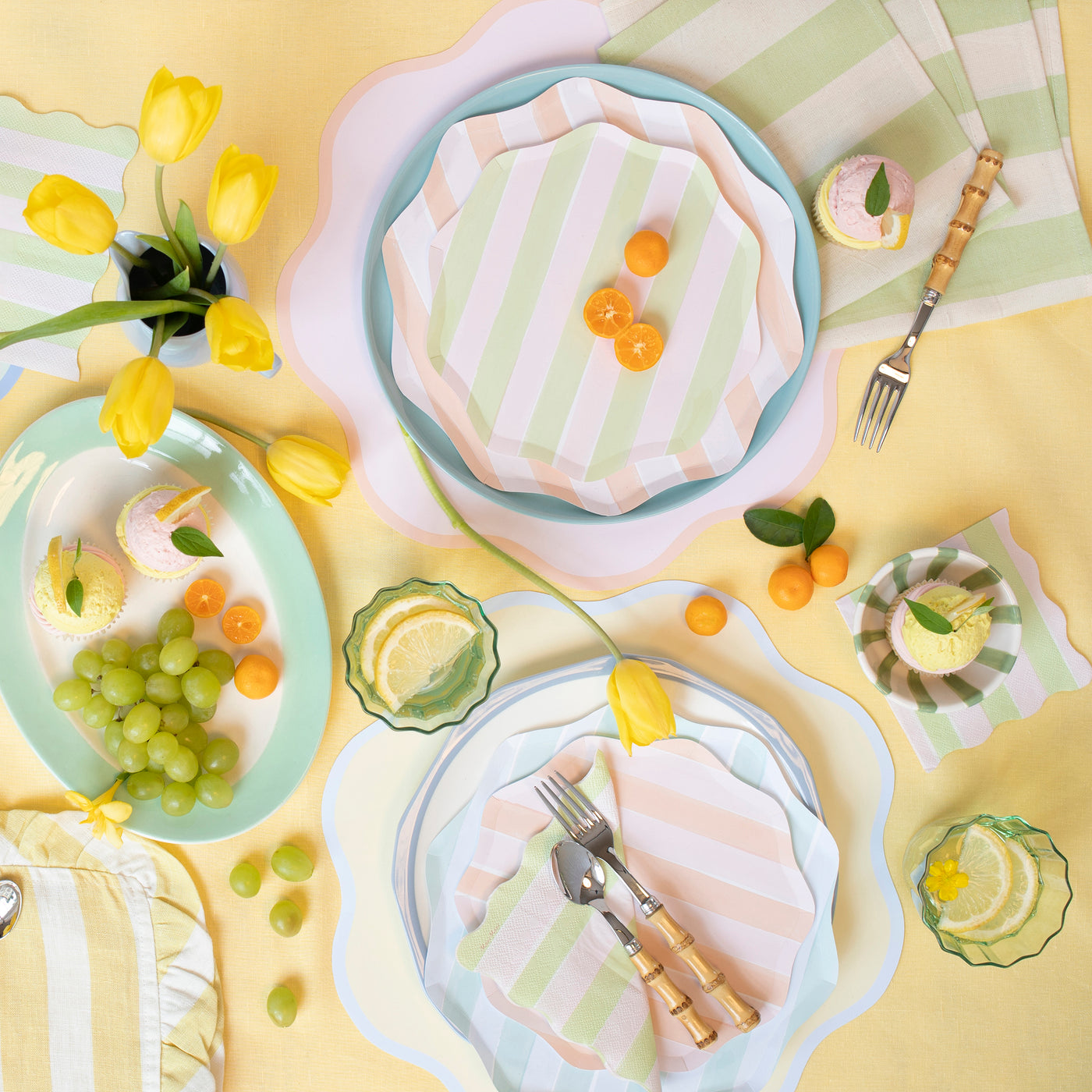 Pastel Stripe Small Napkins