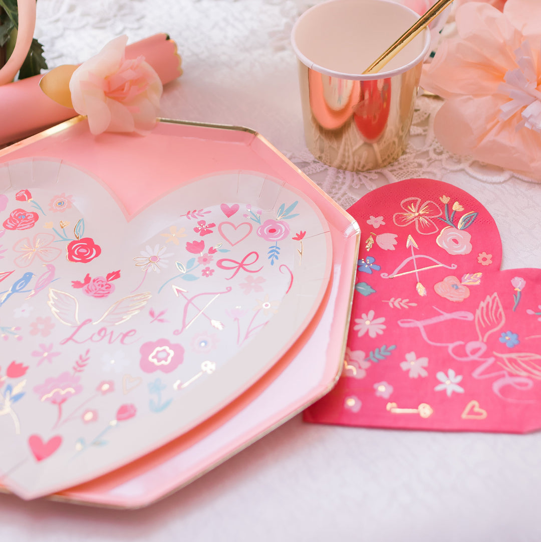Valentine's Heart Shaped Plates