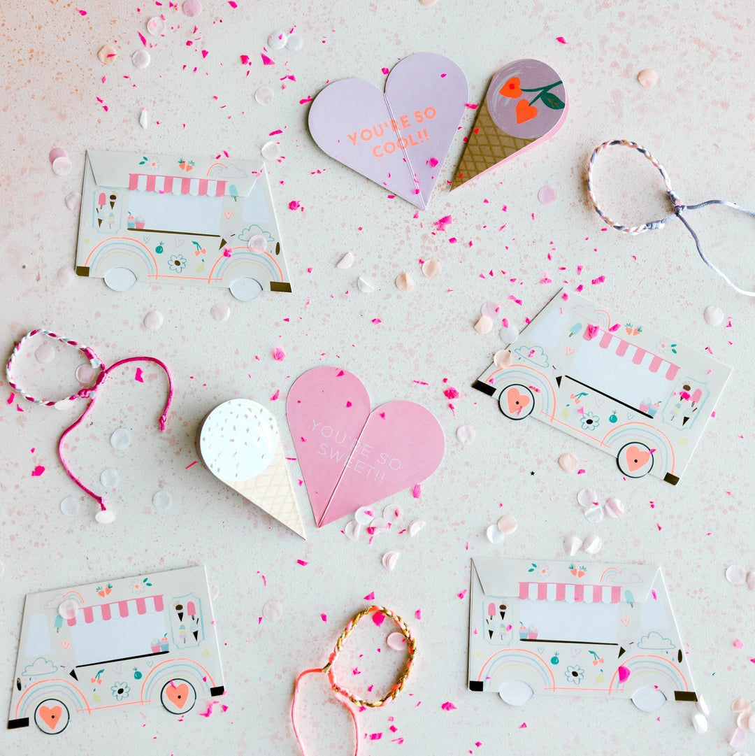 Ice Cream Valentine Cards