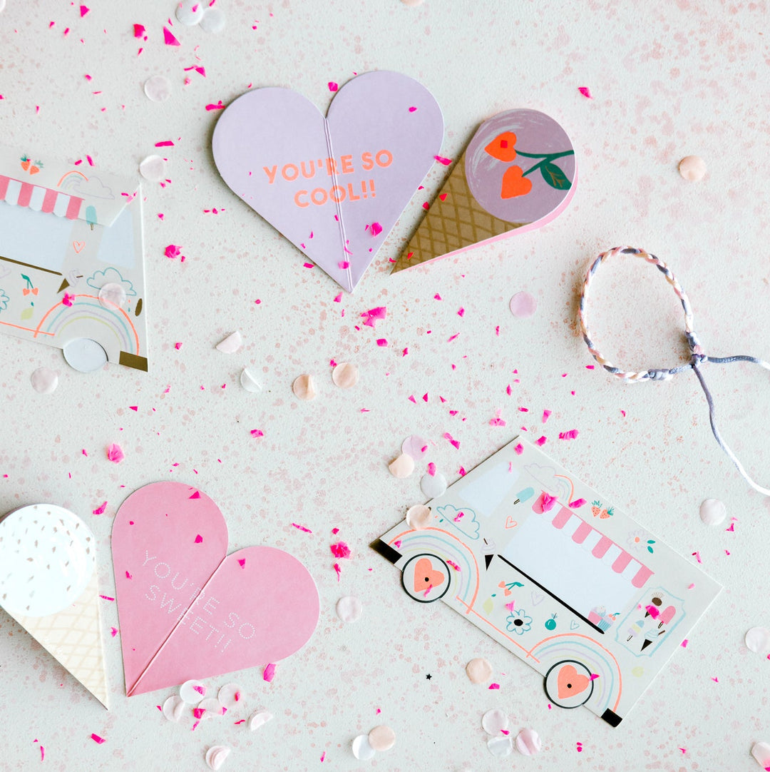 Ice Cream Valentine Cards