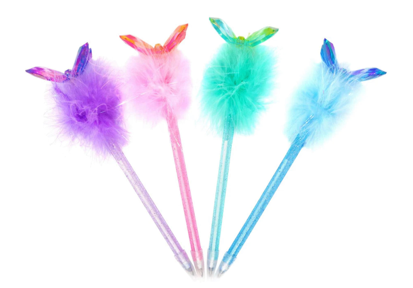 Butterfly Gem Fluffy Pen