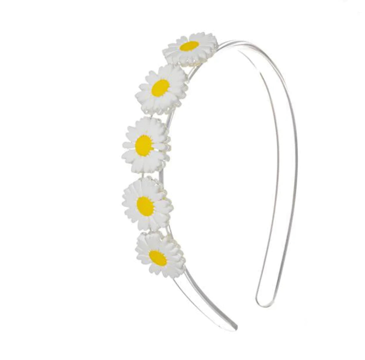 Multi Daises White Headband