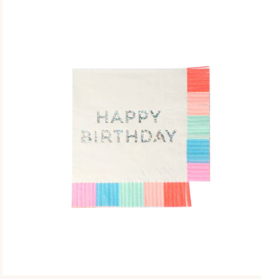 Birthday Fringe Small Napkins