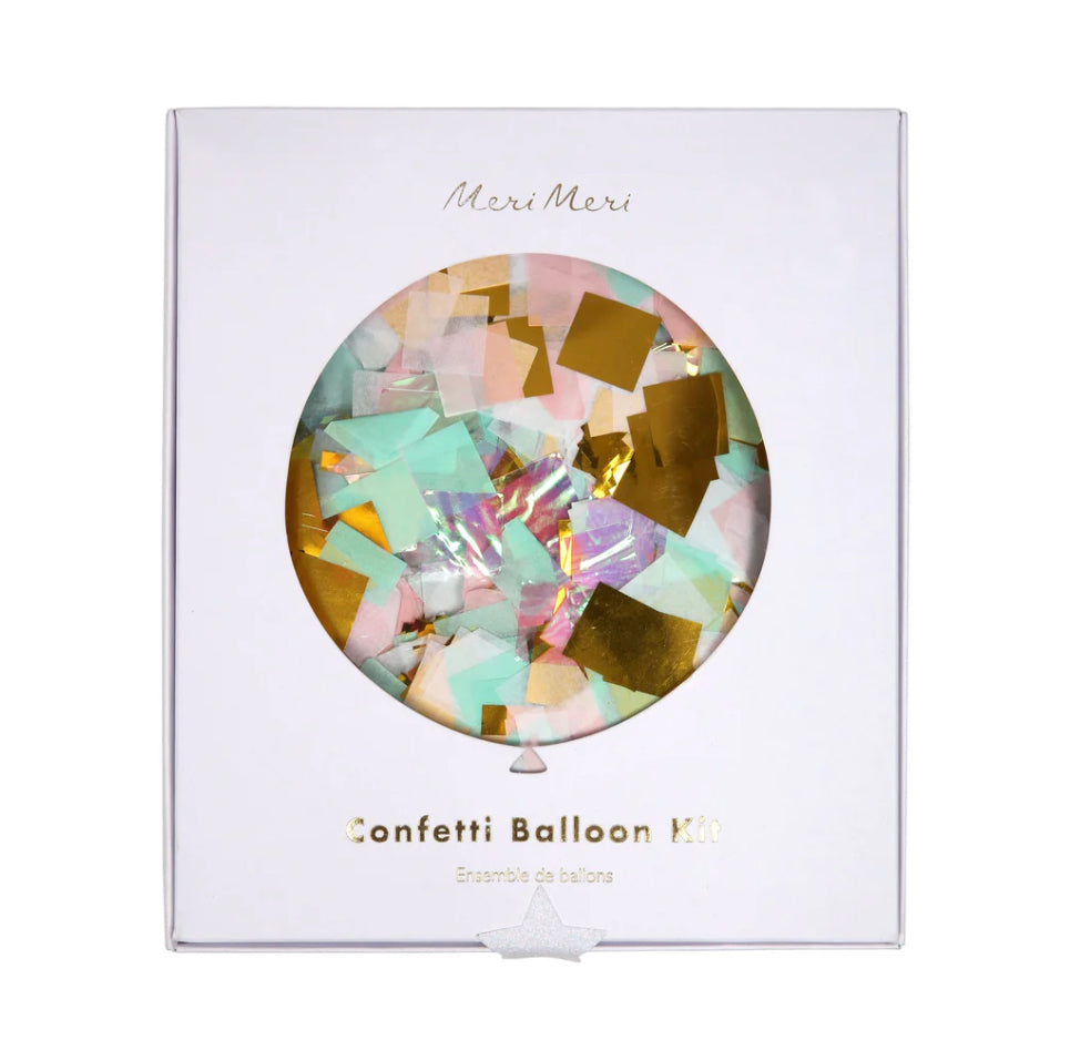 Iridescent Giant Confetti Balloon Kit