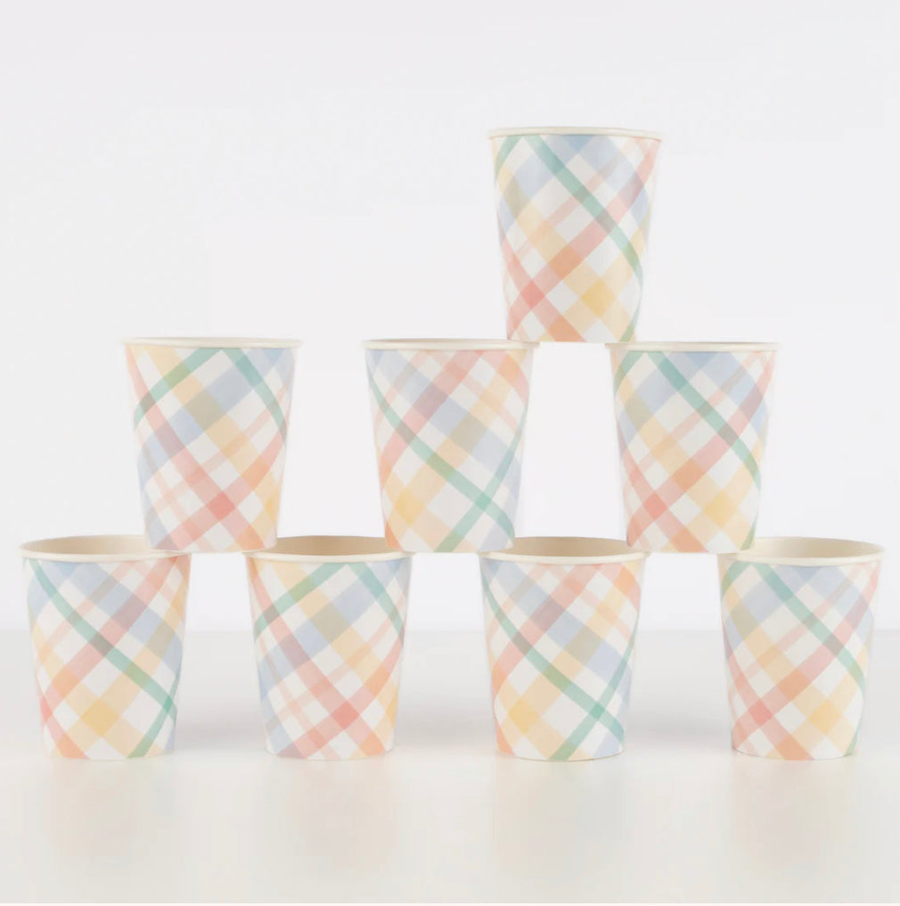 Plaid Small Tumbler Cups