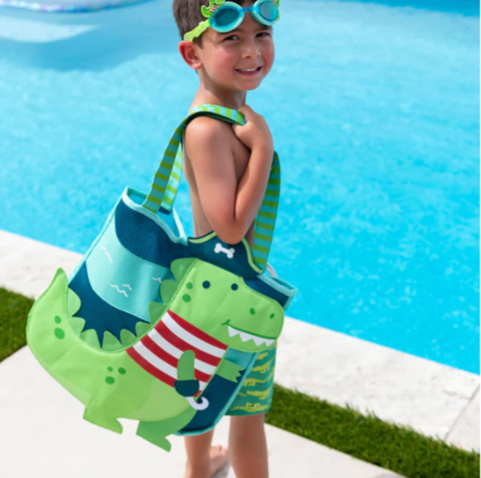 Dino Pirate Beach Tote