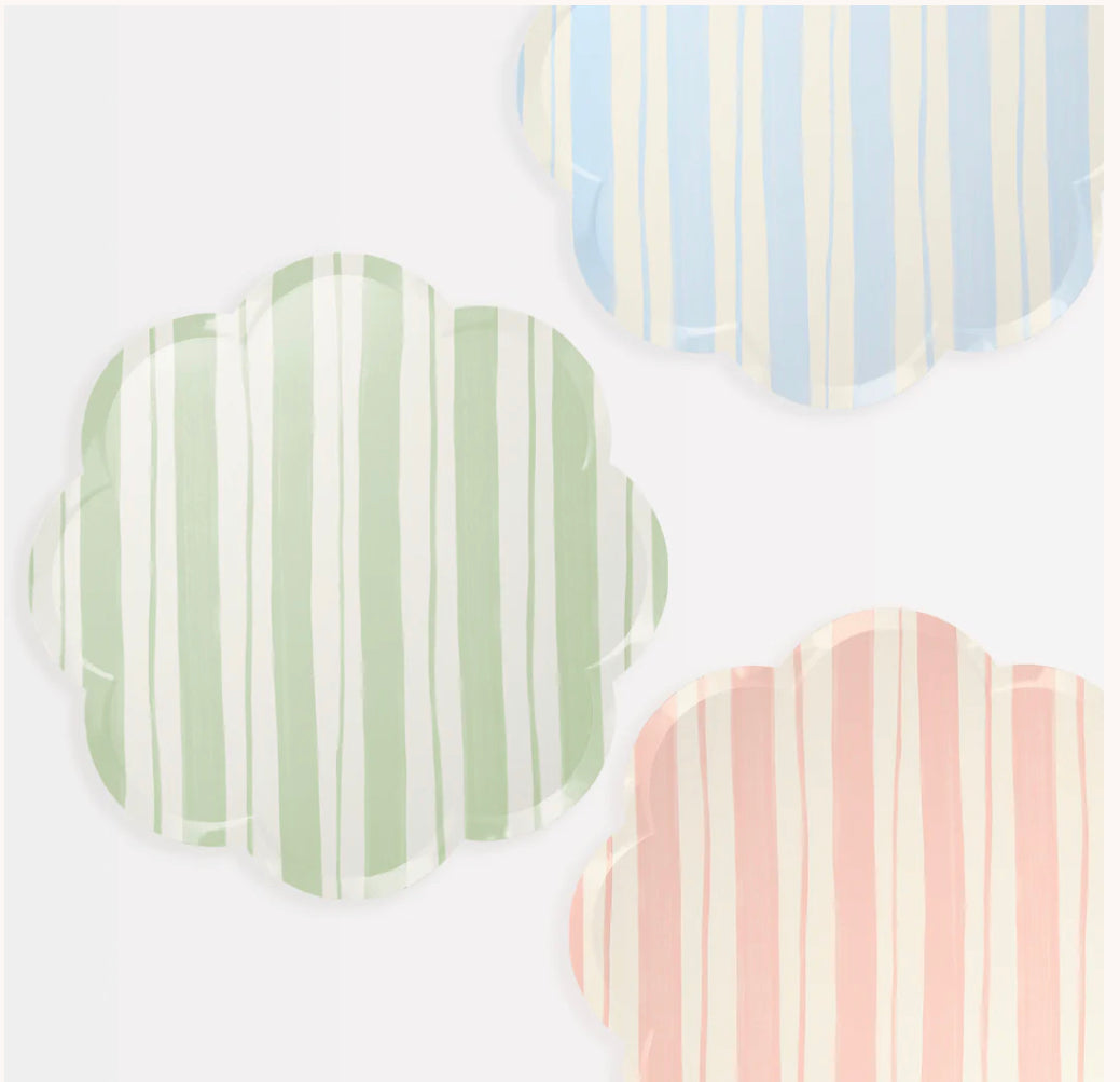 Ticking Stripe Dinner Plates