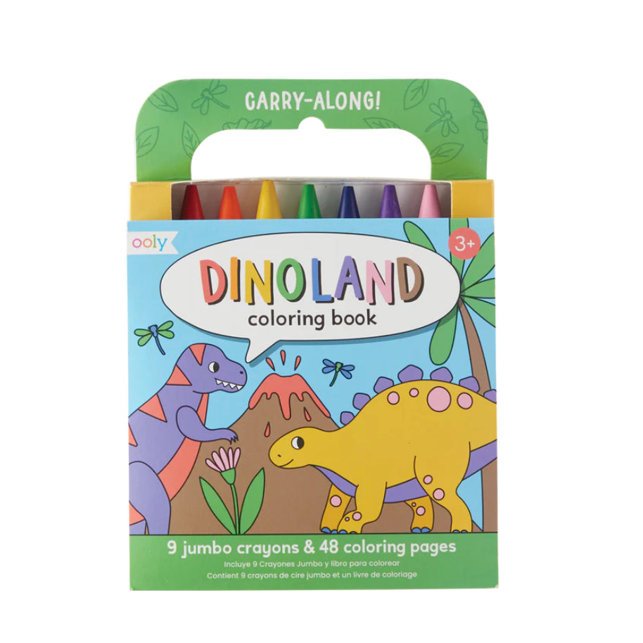 Carry Along! Coloring Book and Crayon Set - Dinoland