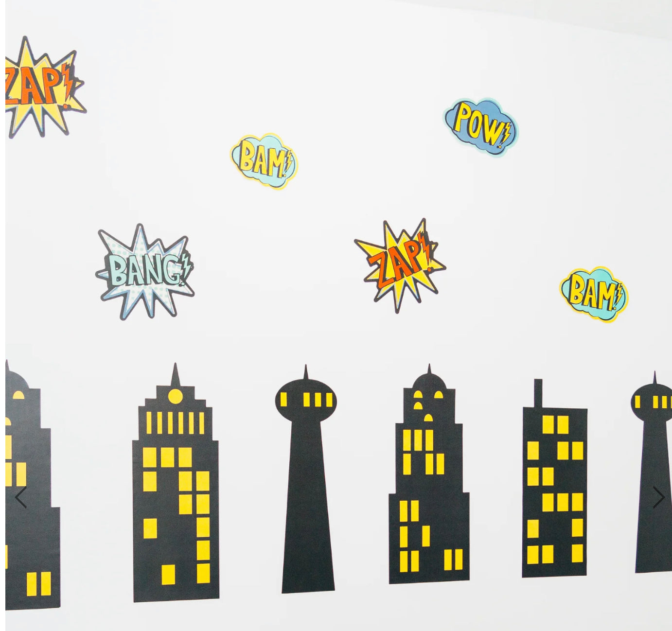 Superhero Static Cling Wall Decorations