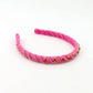 Velvet Stones Pink Headband