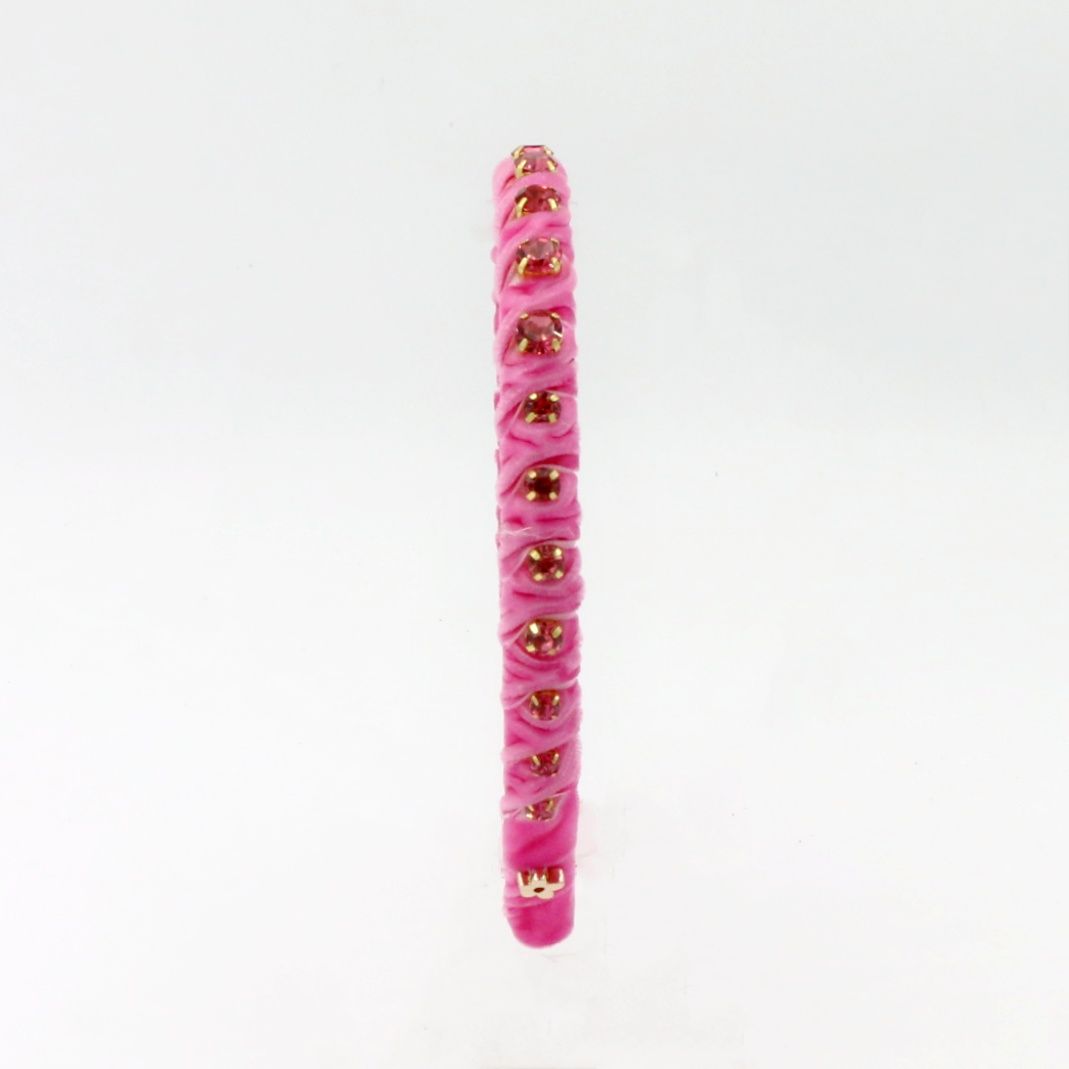 Velvet Stones Pink Headband