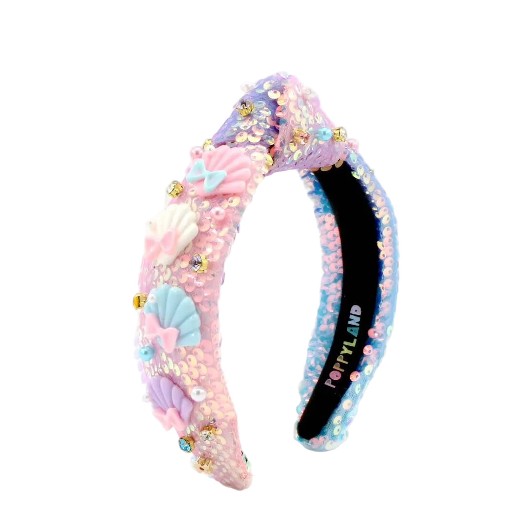Seashell Sparkles Knotted Headband