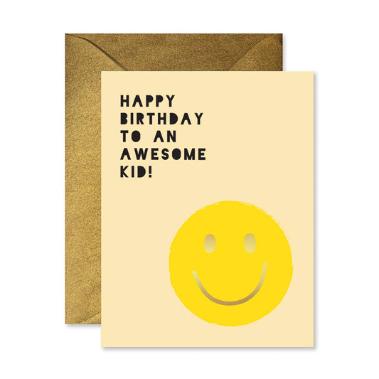 Awesome Kid Birthday Greeting Card