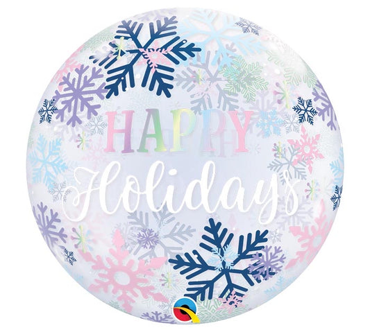 Happy Holidays Bubble Balloon