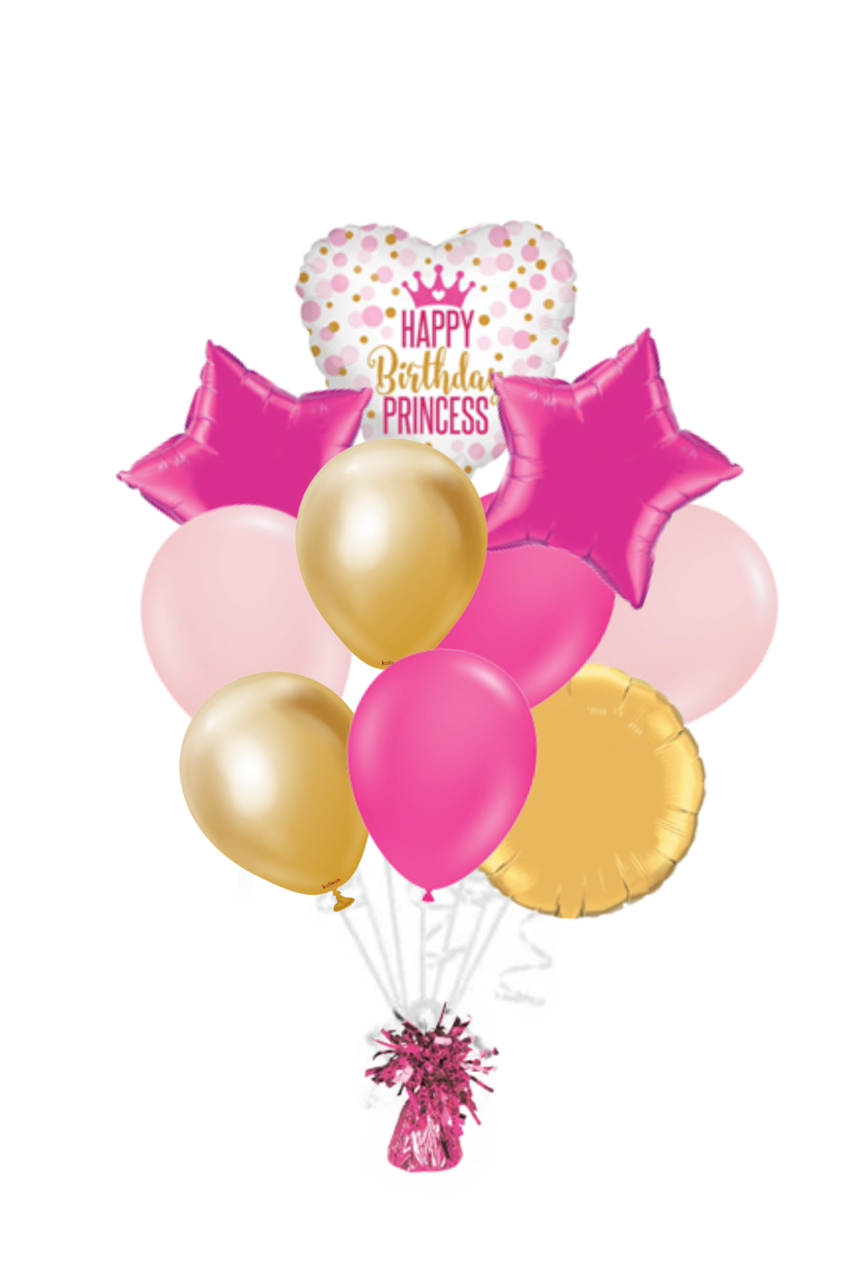 Happy Birthday Princess Balloon Bouquet