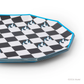 Hot Wheels™ X Bonjour Fete Black Checker Large Plates