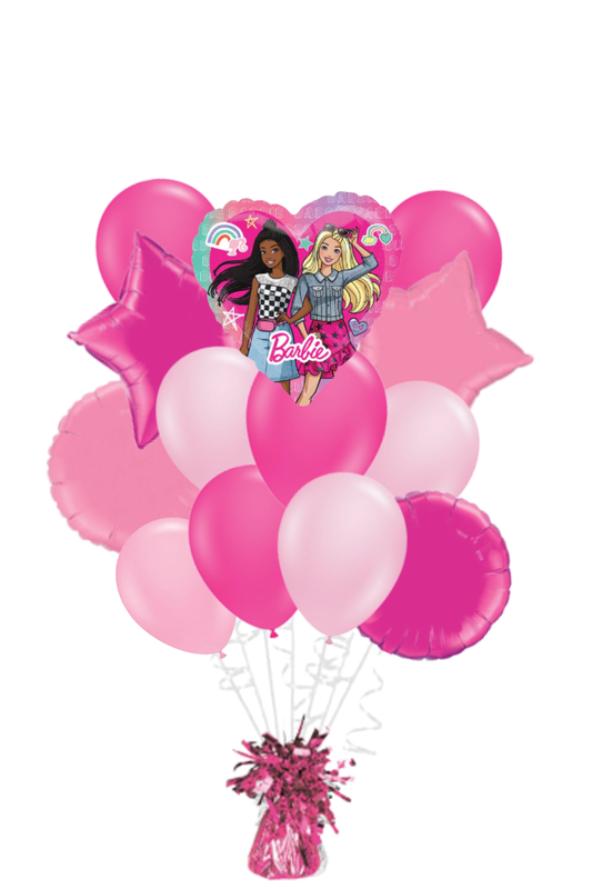 Jumbo Heart Barbie Dream Together Balloon Bouquet