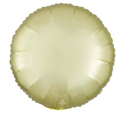 Satin Luxe Pastel Yellow Standard Foil Balloon