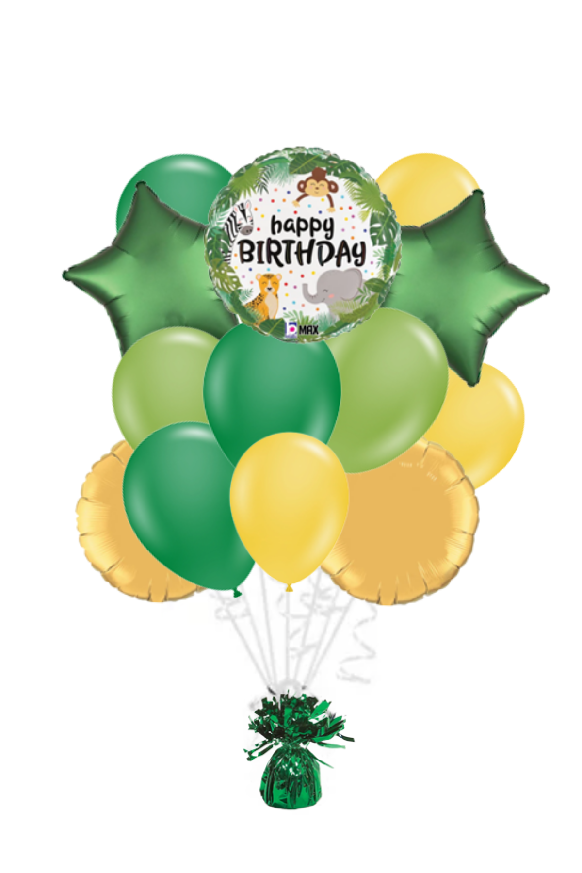 Jungle Happy Birthday Balloon Bouquet