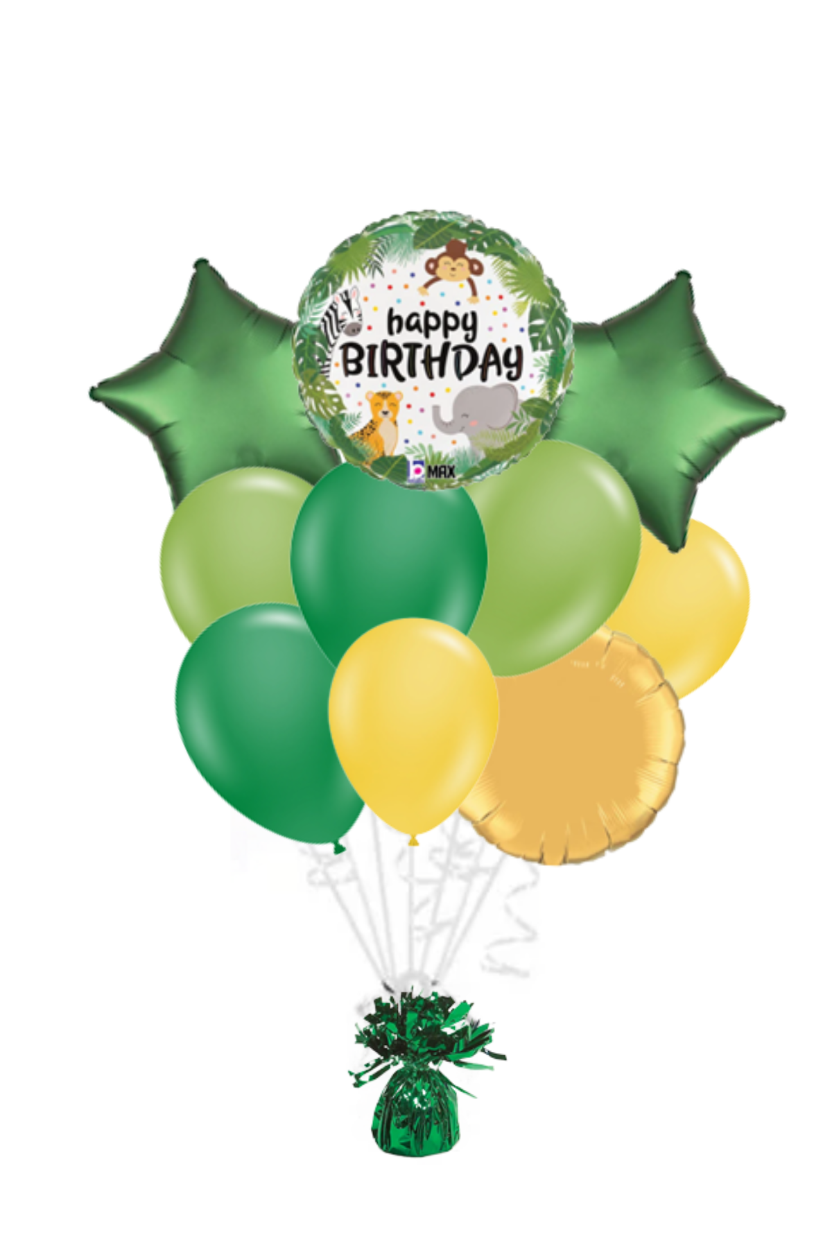 Jungle Happy Birthday Balloon Bouquet