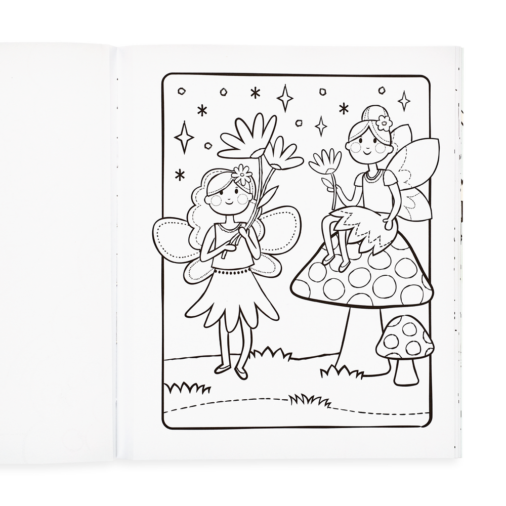 Princesses and Fairies Coloring Book