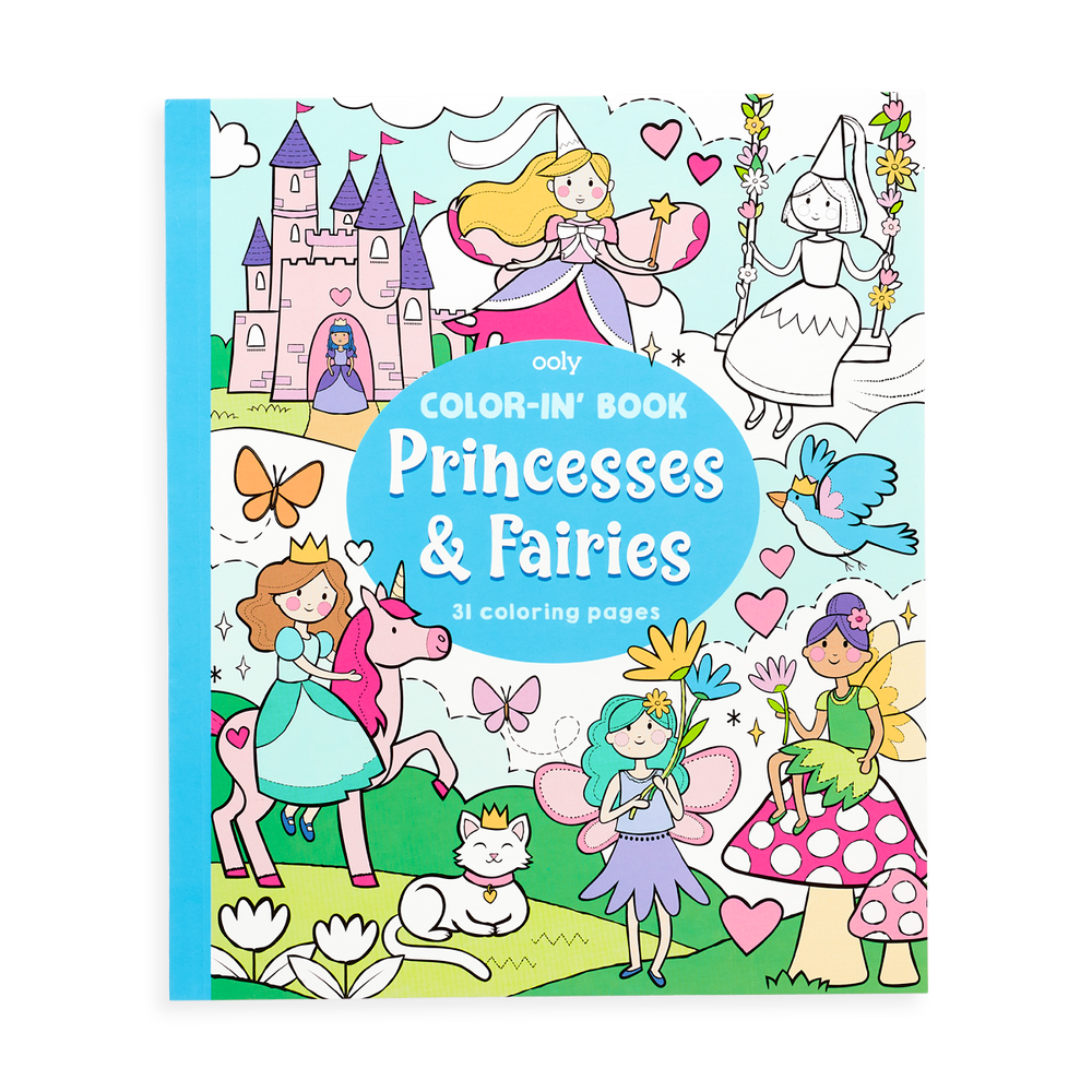 Princesses and Fairies Coloring Book