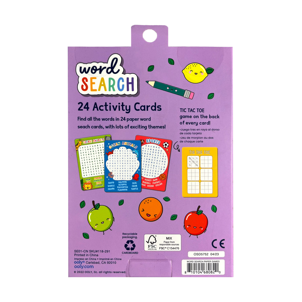 Word Search Activity Cards- Set of 24