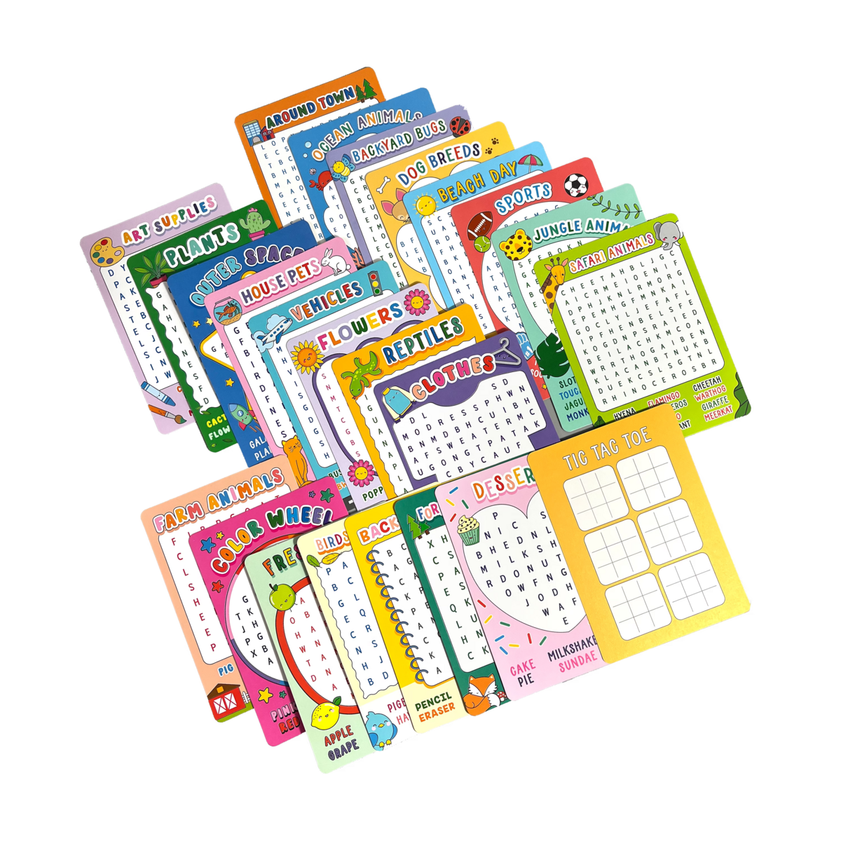 Word Search Activity Cards- Set of 24