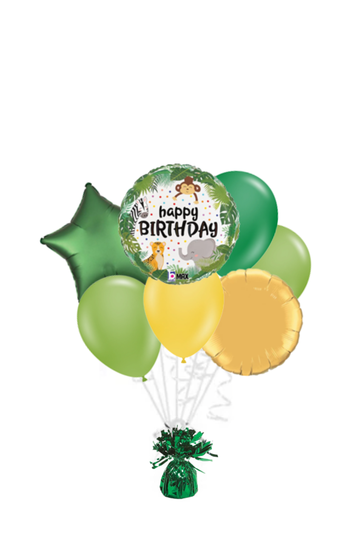 Jungle Happy Birthday Balloon Bouquet