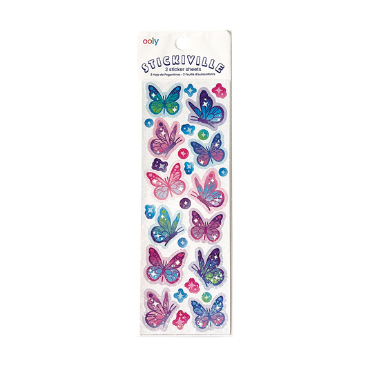 Stickiville: Glittery Butterflies